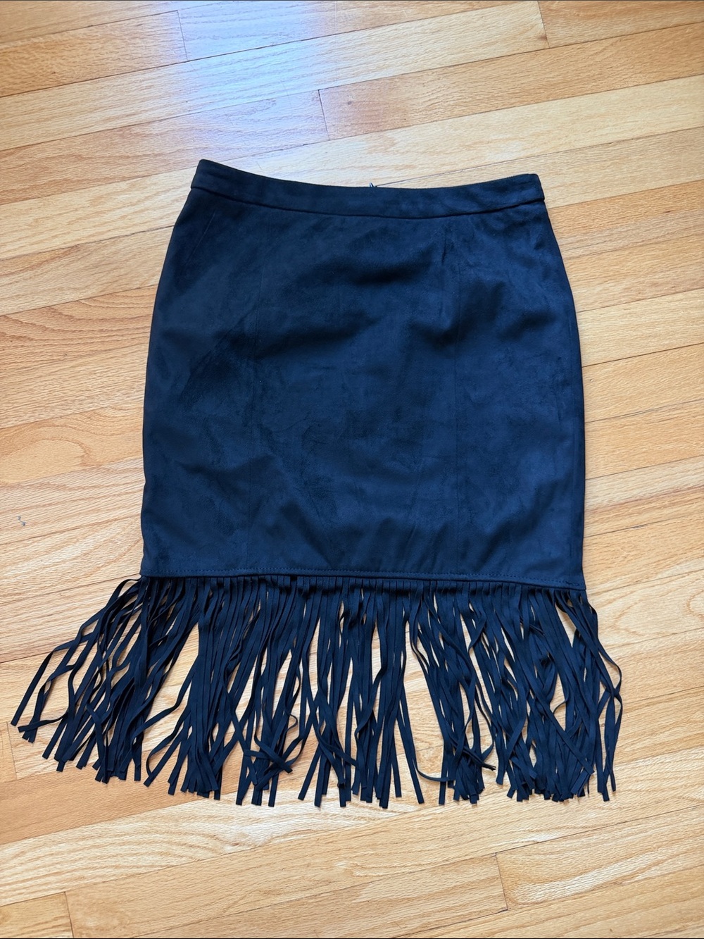 fringe midi skirt
